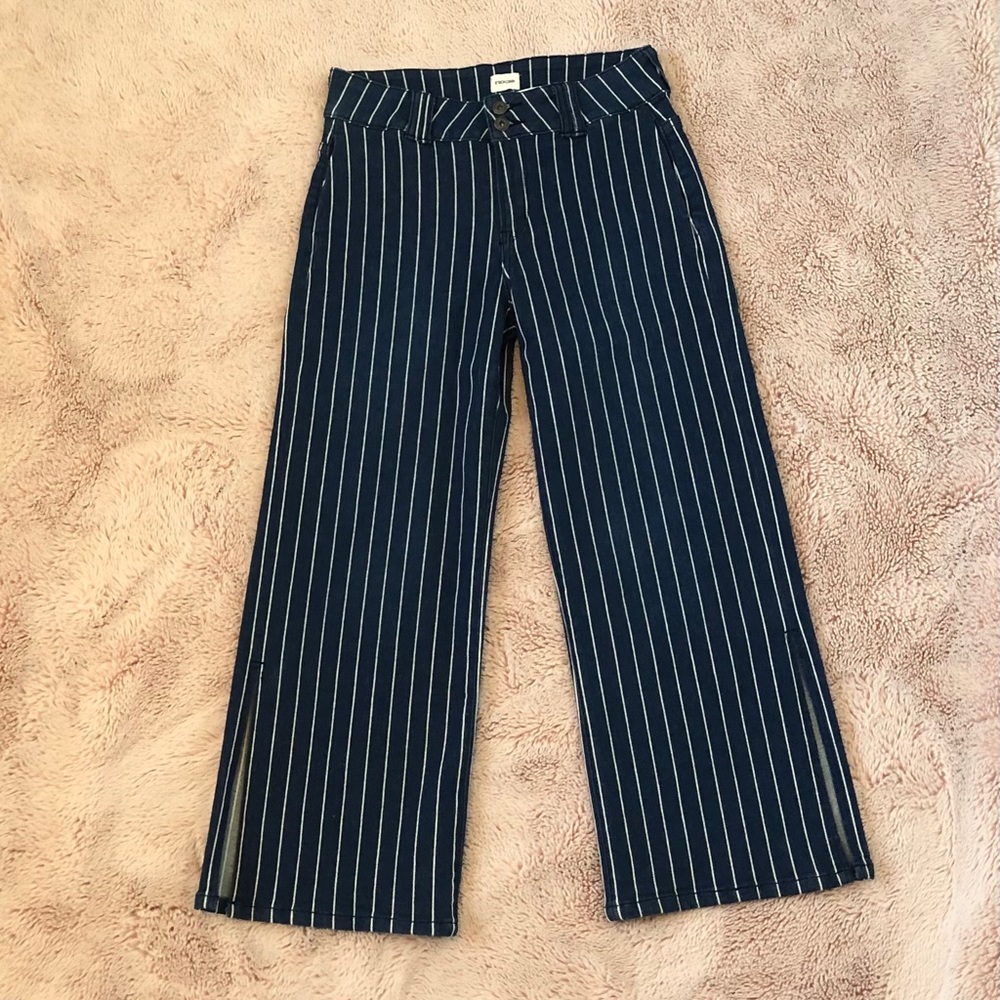 cropped denim pants